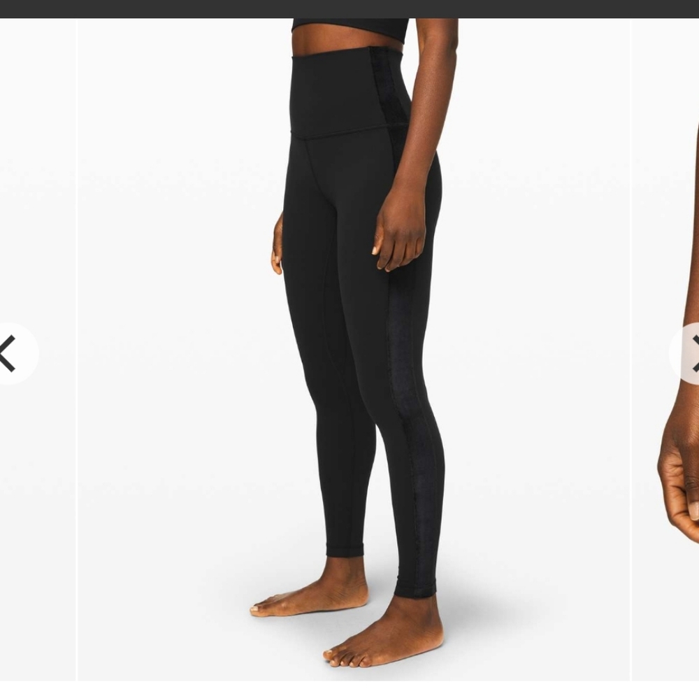 Lulalemon black velvet leggings